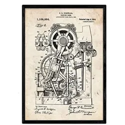 POSTER Druckmaschine 2 Patent A3 Rahmenlos