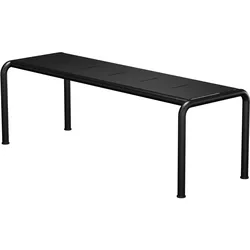 AVANTI Outdoor-Bank 129,5 cm Alu-Schwarz Schwarz