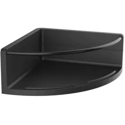 Emco Round Eckduschkorb 434513301 schwarz / schwarz, 175mm, Kunststoff, mit Metallreling