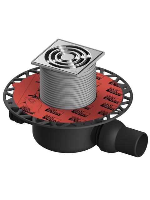 Tece drainpoint S 122 Ablaufset Norm Seal System Univ. fl. Edelst. Rostrahmen, 3601202 3601202