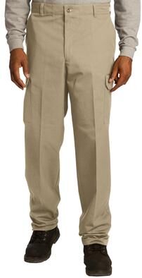 Red Kap PT88 Industrial Cargo Pant in Khaki - 37 Unhemmed size 3434   Twill