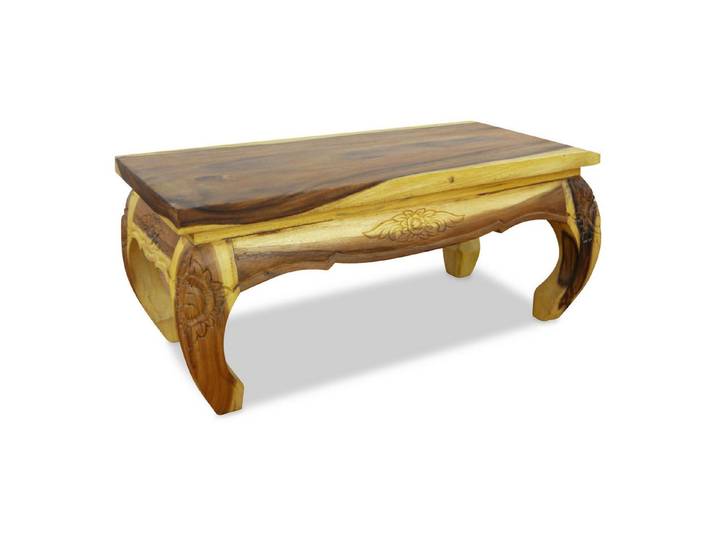livasia Opiumtisch livasia Opiumtisch, Couchtisch mit Schnitzerei, Akazie 80x40x35cm