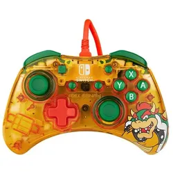 PDP Controller Rock Candy Bowser (Switch, Switch OLED), Gaming Controller, Grün, Gelb, Transparent