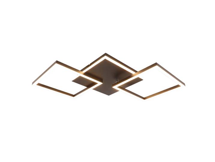 Plafonnier fer noir 62.8x29.5x7.4cm led 32w