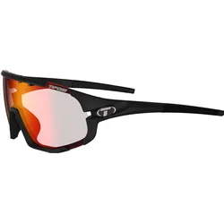 Tifosi, Unisex, Sportbrille, Sledge Fototec Sportbrille-black mat (Matte Black, Clarion Red Fototec), Schwarz