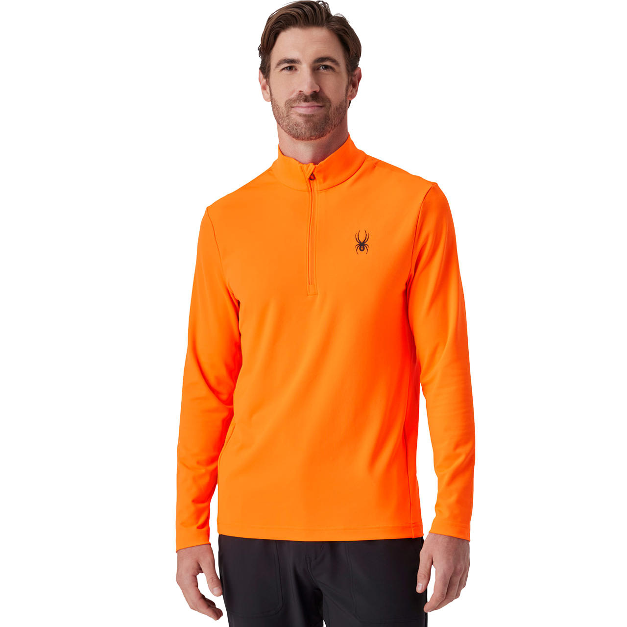 Spyder Herren Skishirt PROSPECT 1/2 ZIP fusion orange - M