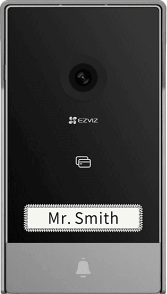 Pack videoportero - Ezviz HP7, 2K, Pantalla táctil en color de 7", Comunicación bidireccional, Detección movimiento, Negro