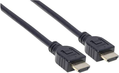Manhattan HDMI Anschlusskabel HDMI-A Stecker, HDMI-A Stecker 10.00m Schwarz 353977 4K UHD, UL-zertifiziert HDMI-Kabel