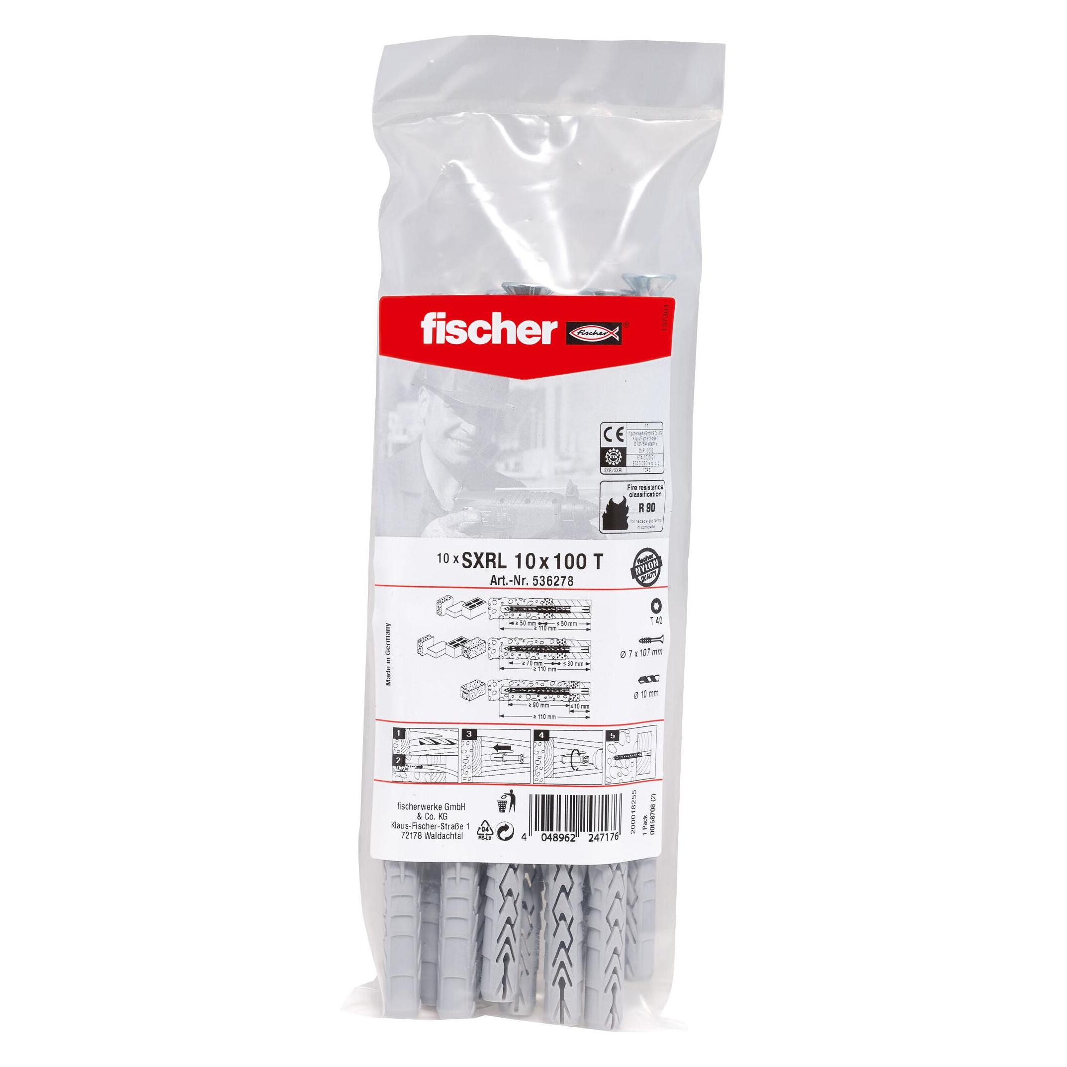 Fischer Langschaftdübel SXRL 10x100 T B (10) (10 Stk.) (536278)