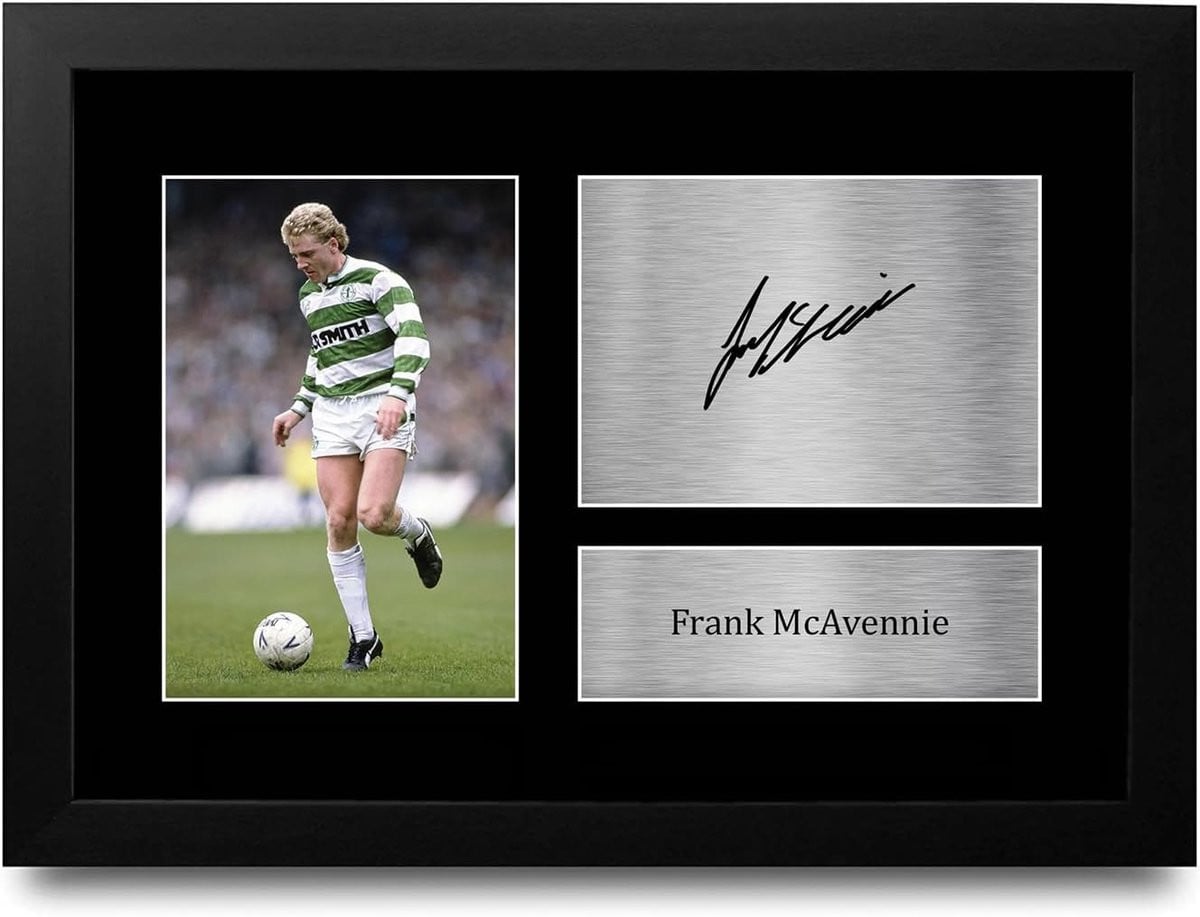 Ingelijste Voetbal Iconen Foto A4 voor Celtic Fans