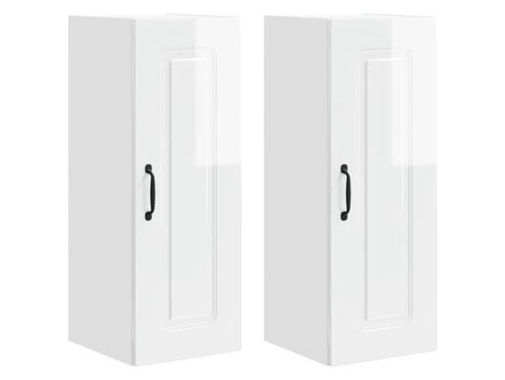 HKTMGDNG 2er Set Küchen-Wandschrank Hochglanz Weiß 30 x 31 x 80 cm Platzsparende Hängeschränke aus Holzwerkstoff schaffen Ordnung in der Küche und ergänzen moderne Kochecken ideal.