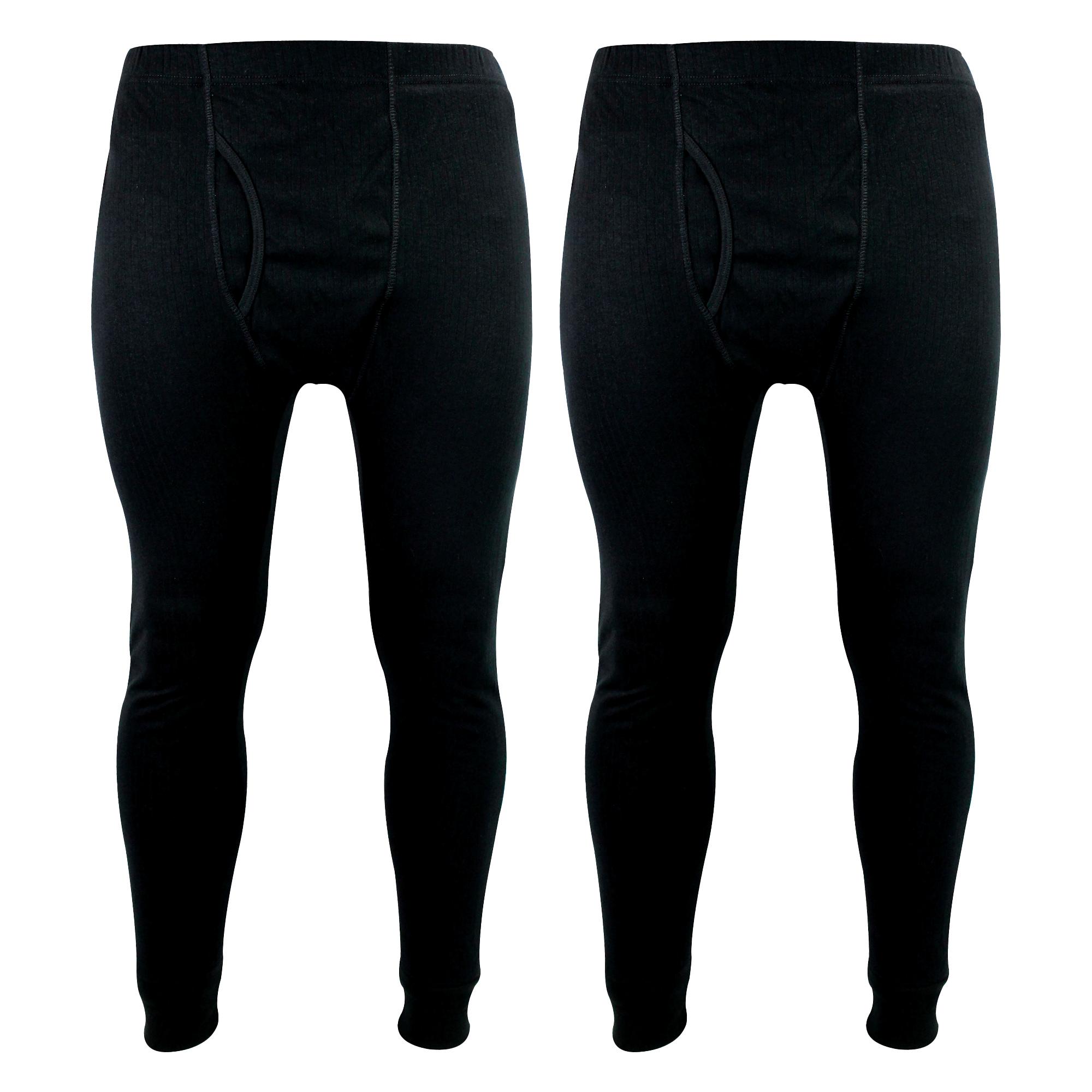 2er Pack Herren Thermo Langunterhosen | Winter-Basislagerschicht Thermounterwäsche