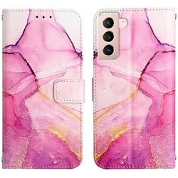 König Design Hülle Handy Schutz für Samsung Galaxy S21 Case Cover Tasche Wallet Etui 360 Grad (Samsung Galaxy S21), Smartphone Hülle, Rosa