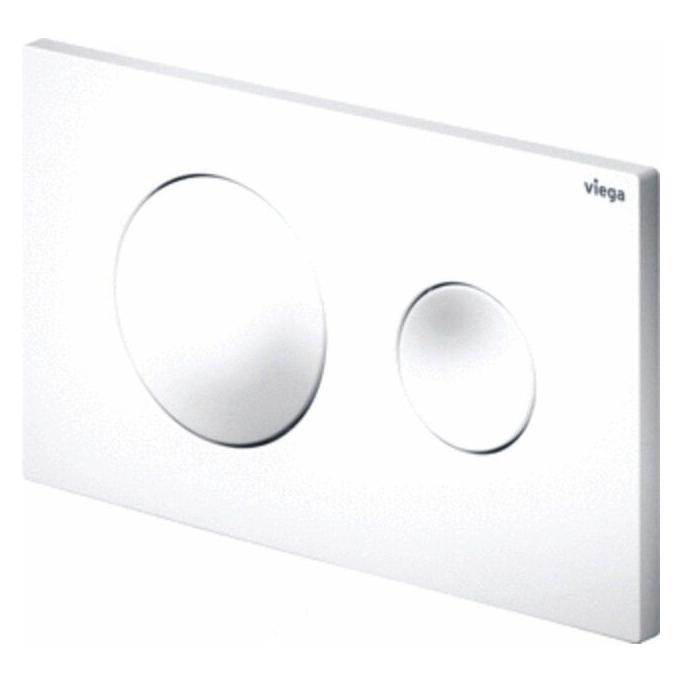 Viega alpin Kunststoff weiss 2 Spültechnik-Betätigungsplatte für Prevista Dry WC-Elemente, H: 130 mm (773793)