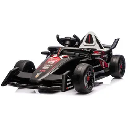 Chipolino Kinder Elektroauto Rennwagen Formel E Porsche Fernbedienung Hupe Musik schwarz