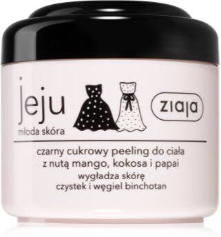 Ziaja Jeju Young Skin peeling corporal de açúcar preto 200 ml. Jeju Young Skin