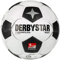 DERBYSTAR 2. Bundesliga Brillant Classic Fußball Miniball 2024/25 weiss/schwarz 0