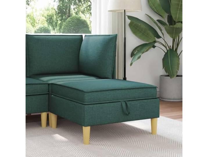 Moderner Stoff Ottoman mit Stauraum, Quadratischer Hocker mit Holzrahmen Schaumstoffpolster, verstecktes Fach, vielseitig als Sitz oder Ablage, pflegeleichter Stoff