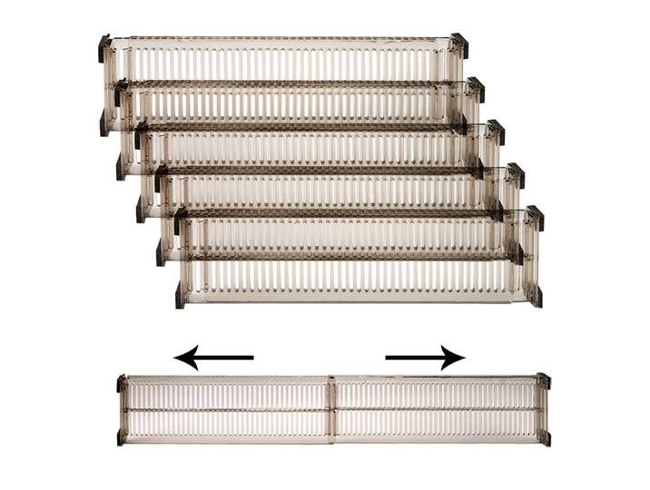 10 pièces, séparateurs de tiroir en plastique, 5 ensembles, séparateurs de rangement pour tiroirs à domicile, séparateurs de tiroir pour le rangement et l'organisation