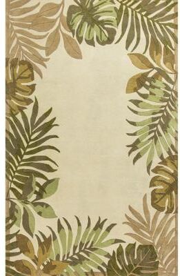 Domani Camila Casual Ivory Tropics Hand-tufted Wool Area Rug
