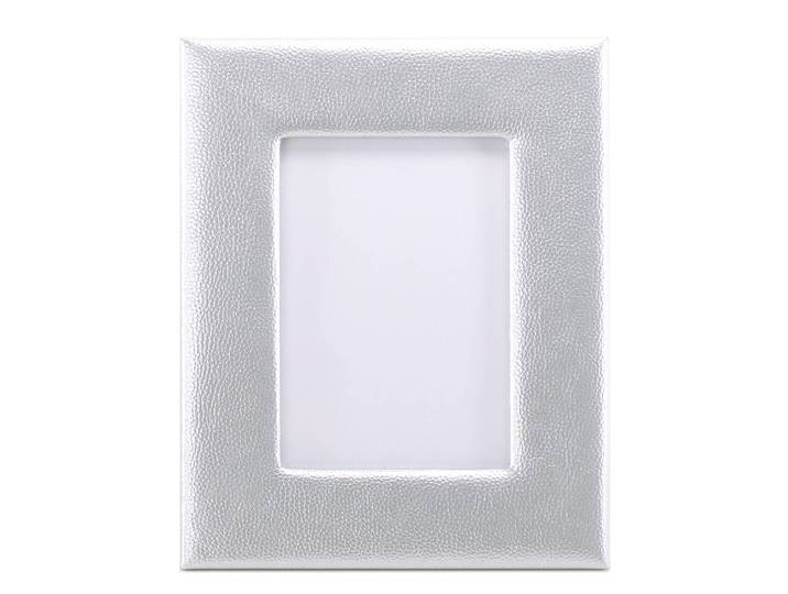 Bilderrahmen Bina MDF-Platte,PVC,Kunstleder,Vlies Silber/Silber 21 x 26cm