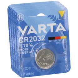4x VARTA Lithium-Knopfzelle 3V CR 2032 DL 2032 ECR 2032 L14 EA - 2032C Lithium 5004LC