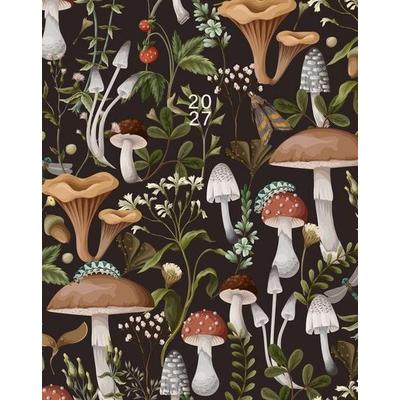 Mushrooms 2027 7.5x9.5 Booklet Monthly Planner