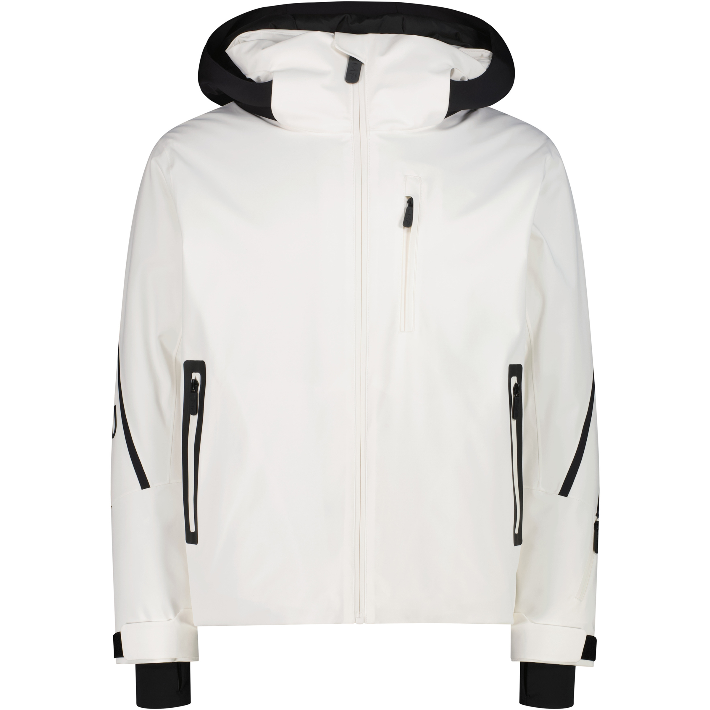 CMP Zip Herren Kunstfaserjacke weiss Größe M Skifahren