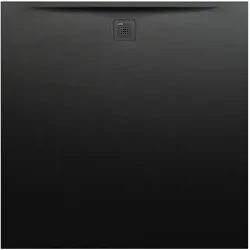 Laufen quadrat Duschwanne „Pro“ 1500 × 1500 mm ohne Oberflächenbeschichtung, ohne Oberflächenveredelung, in Schwarz