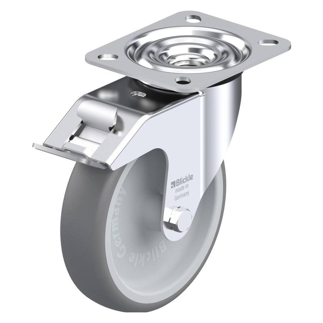 Blickle 605592 Apparate-Lenkrolle, Ø 125 mm mit Feststeller (605592)