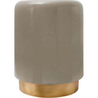 Beistelltisch KAYOOM "Art Deco 375, Abstelltisch aus Metall,funktional und stabil", grau (taupe, gold, taupe), B:35cm H:44,5cm T:35cm, 100% Eisen, Tische, Beistelltisch, Dekorativ, glanzvolle Lackierung, stilvolles Design