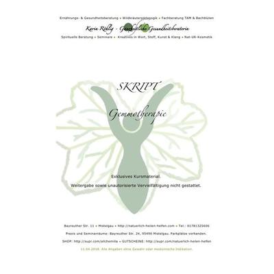 Kursinterne Skripte / Gemmotherapie, Taschenbuch von Karin Röhlig, Epubli, 978-3-7467-1759-3