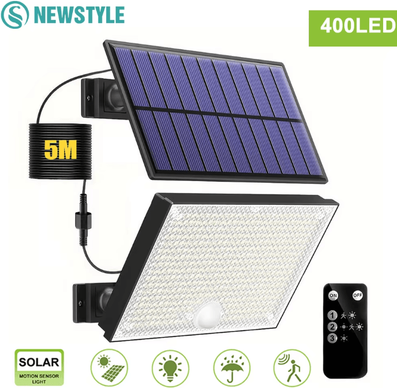 Uplift Curations Solar Outdoor Motion Sensor Security Lights With Waterproof Flood Design 268led 1pc