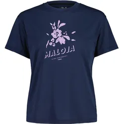Maloja, Damen, Velotrikot, LenksteinM 1 2 Cycle Tee (M), Blau