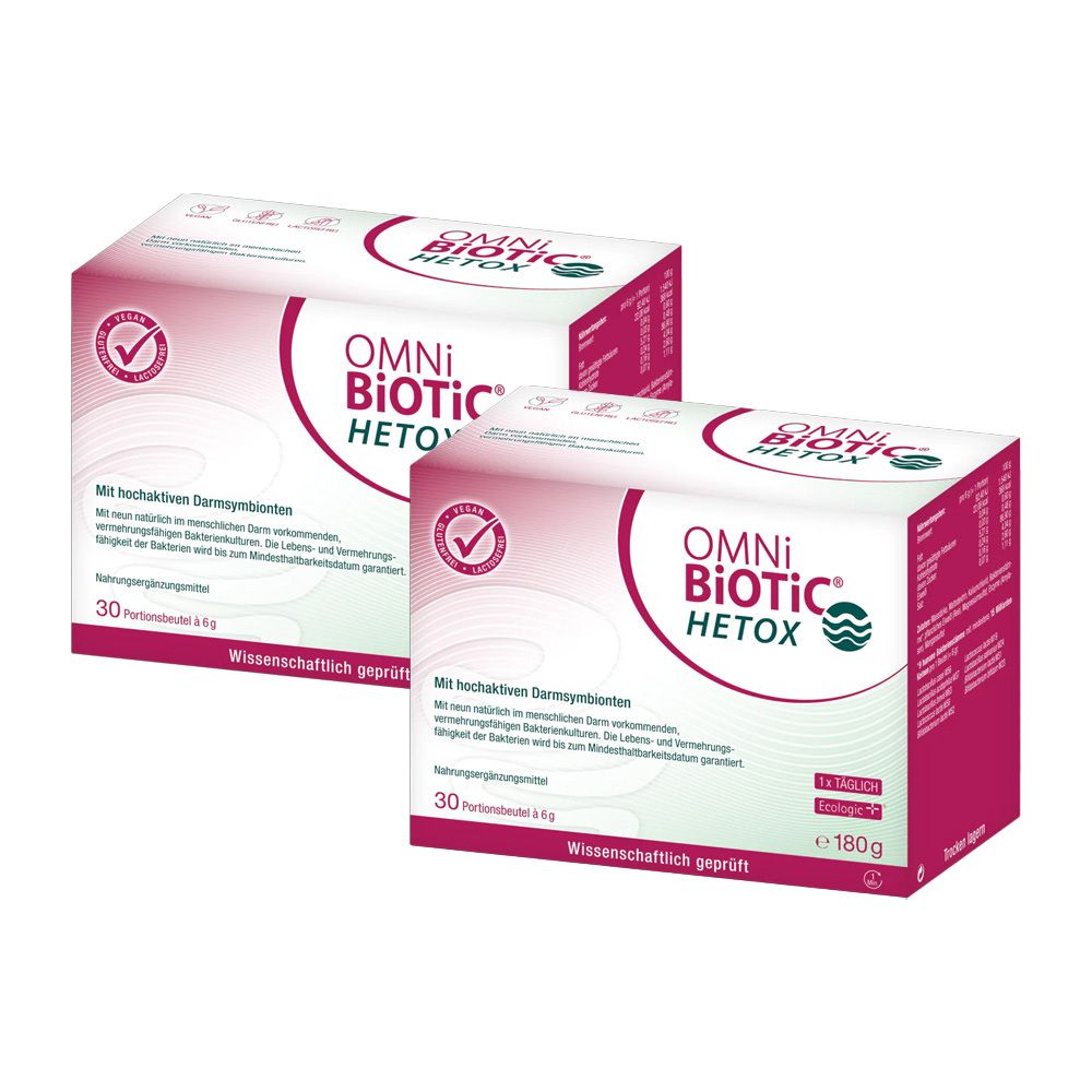 OMNi BiOTiC Hetox Doppelpack 2x30x6 g Pulver