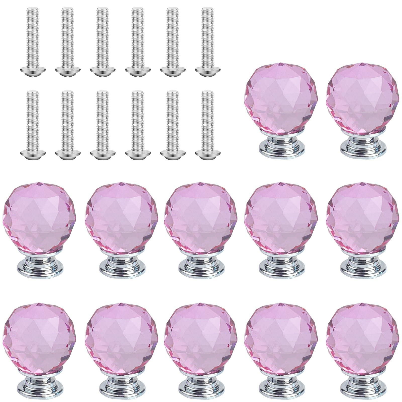 Set van 12 Kristallen Kastknoppen voor Decoratie