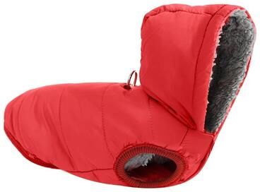 Uplift Essentials Weather Shield Fleece Lined Pet Hoodie red l