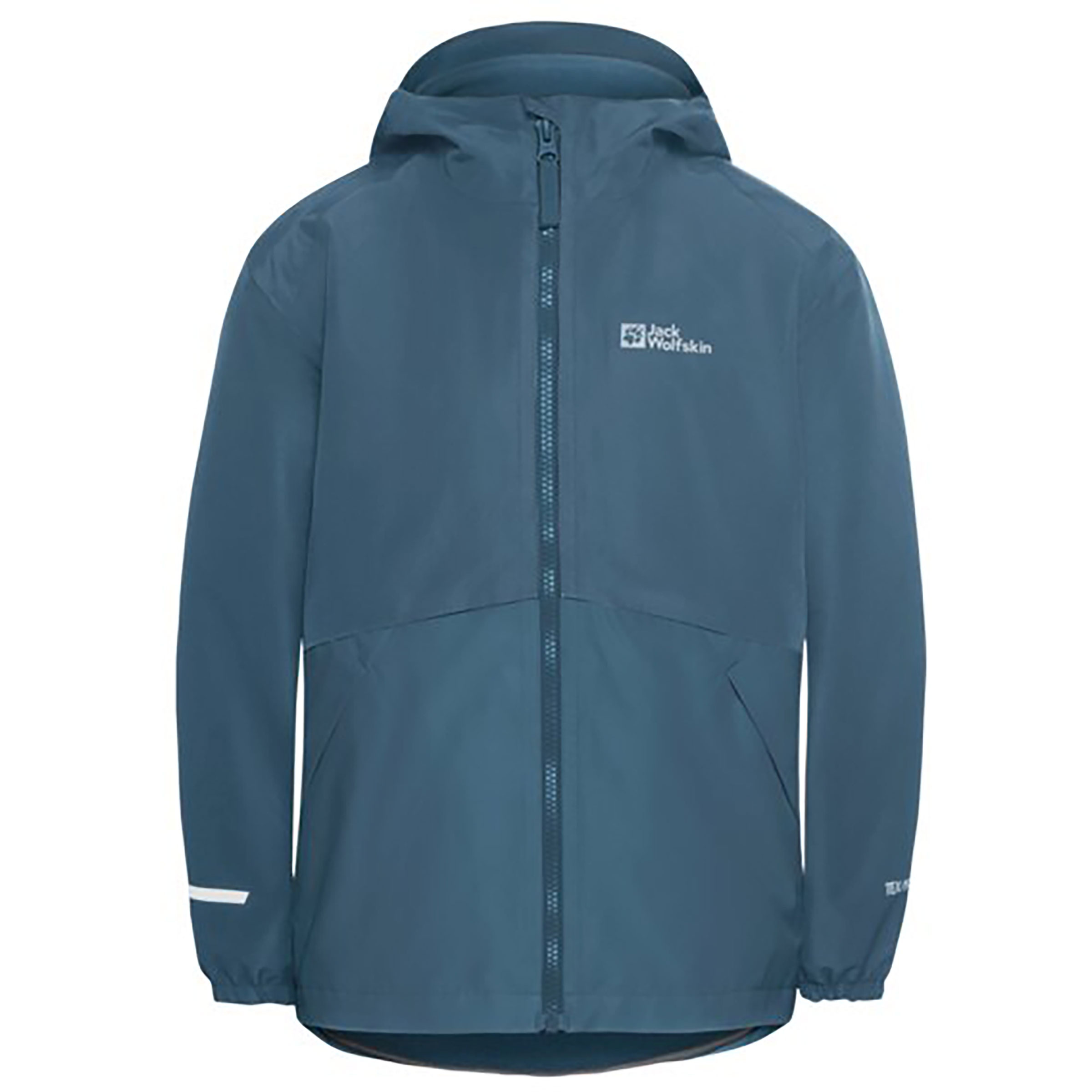 Jack Wolfskin Iceland 3in1 Kinder Doppeljacke blau Größe 116 Camping Elastisch Polartec