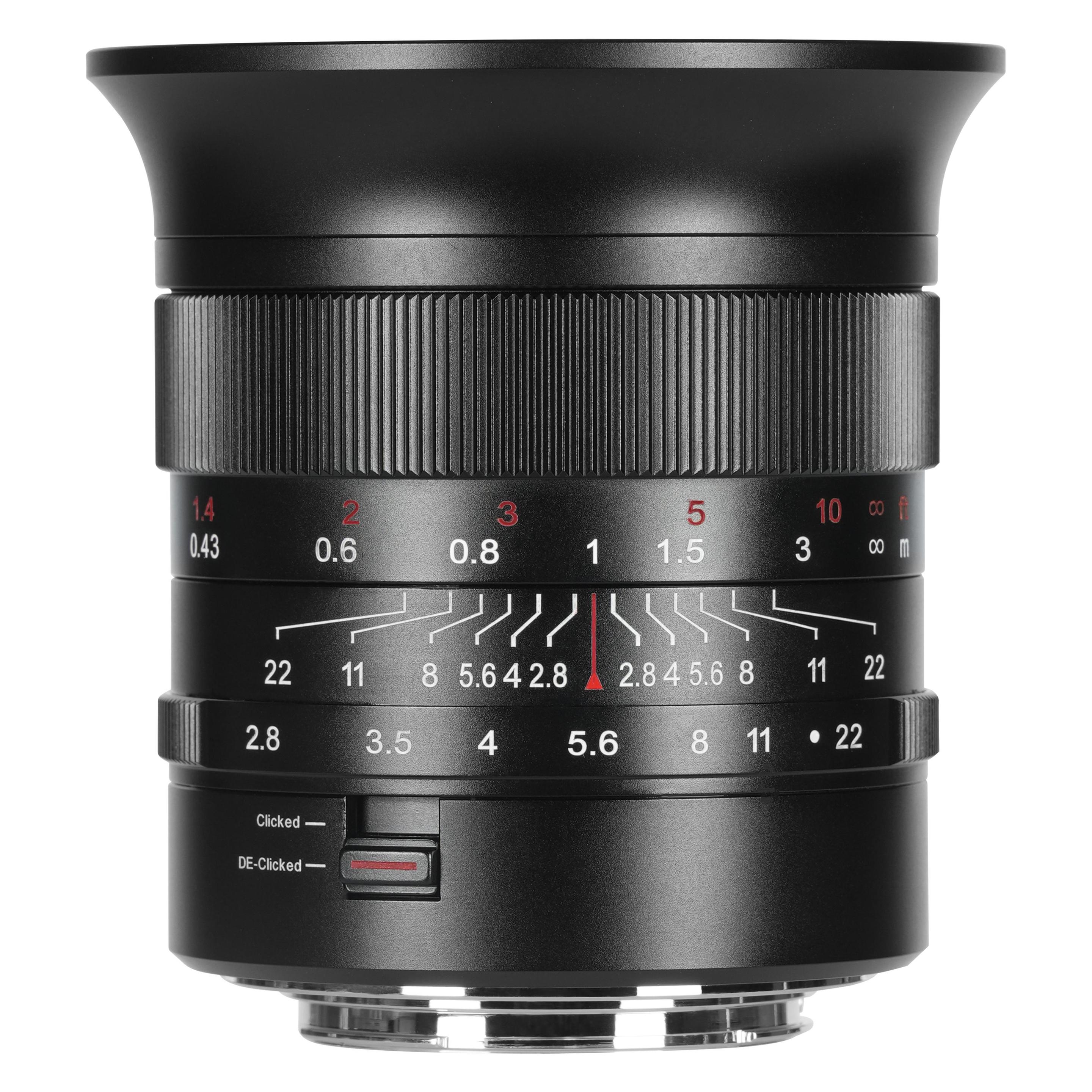 7artisans 14mm f/2.8 FullFrame Clicked&de-Clicked - E Mount (Vollformat) (14F28B-E)