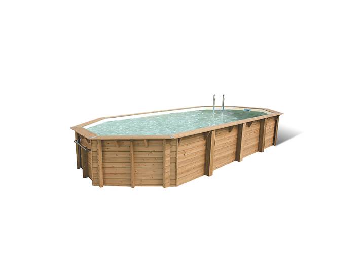 Ubbink AZURA Piscine hors sol Oval Bois