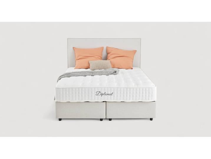 Tête de lit FIRENZE - Tissu Blanc - L160 x H120cm