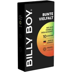 Bunte Vielfalt, 10 gemischte Kondome in Farben und Texturen (10 Kondome) 10 St