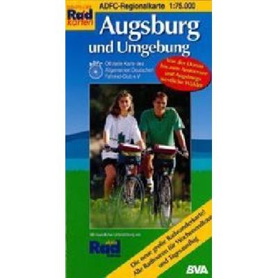 ADFC-Regionalkarte Augsburg und Umgebung 1 : 75 000, Karte von , BVA Bielefelder Verlag, 978-3-87073-203-5