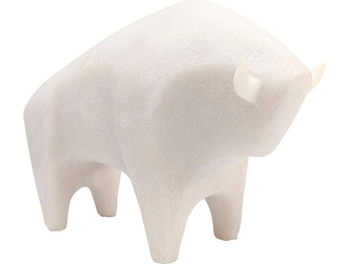 Dekofigur KARE DESIGN Deko Figur Soft Bull 21cm , weiss (weiß), B:29,5cm H:20,5cm T:12,6cm, Dekofiguren, Dekofigur