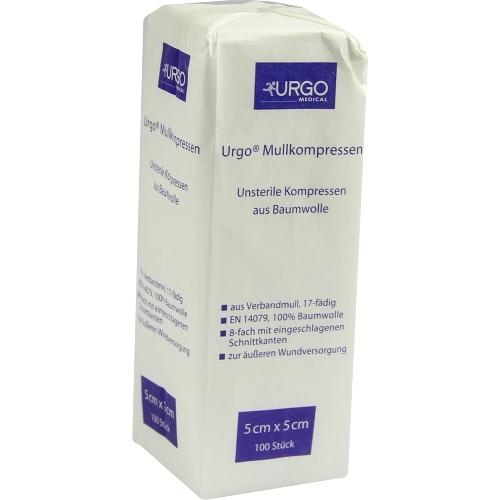 Urgo GmbH Urgo Mullkompressen 5x5 cm unsteril 06187904