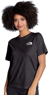 The North Face Women's Short Sleeve Box NSE Tee (Size Medium) Black-White, Cotton