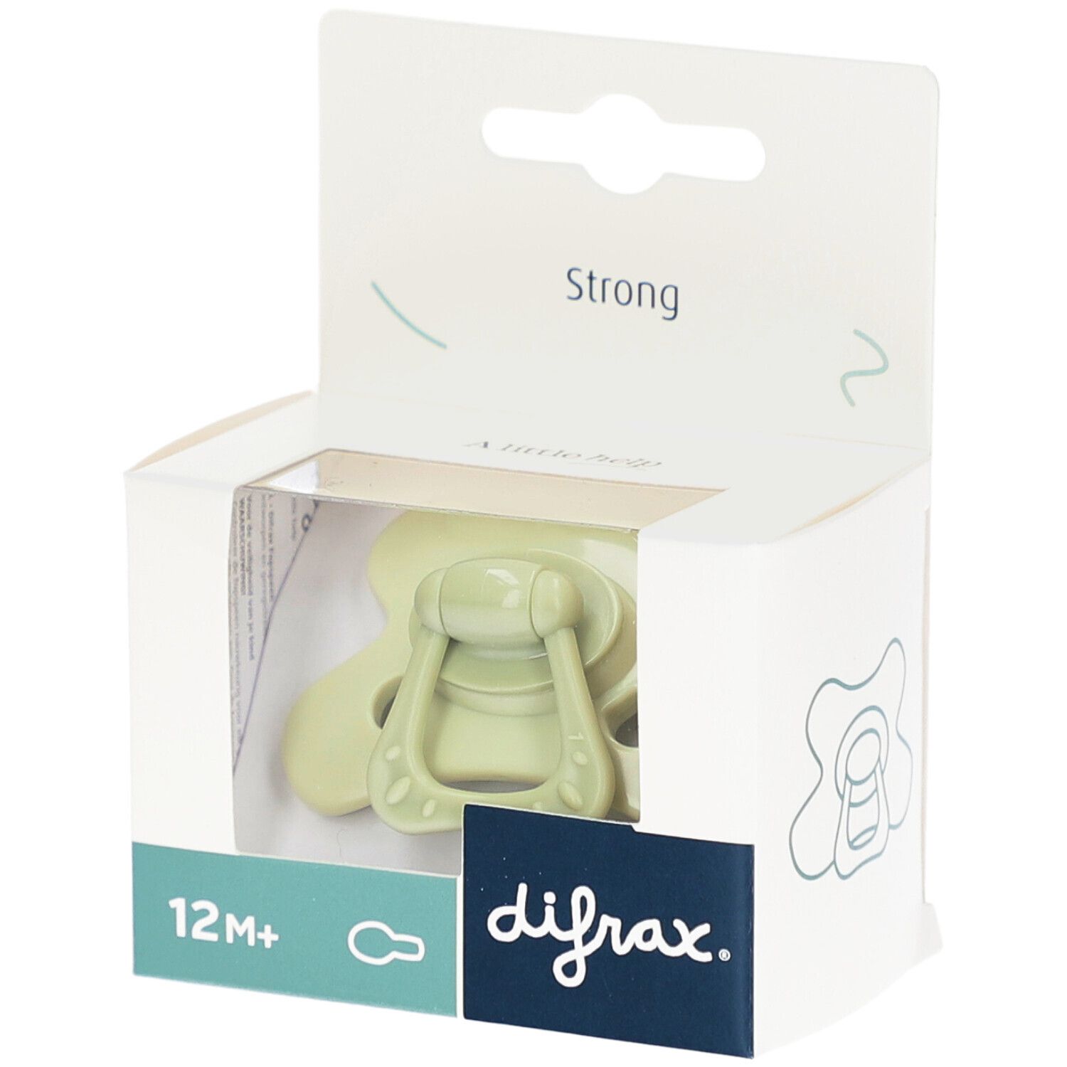 Difrax Fopspeen Natural 12m+ Special Edition Lime Emerald 1st 1 St Schnuller