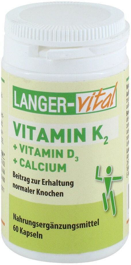 Langer vital Vitamin K2+d3+calcium Kapseln 60stk