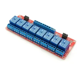 5V 8 Kanal Relais Modul mit definierbarem Schaltsignal (High/Low)