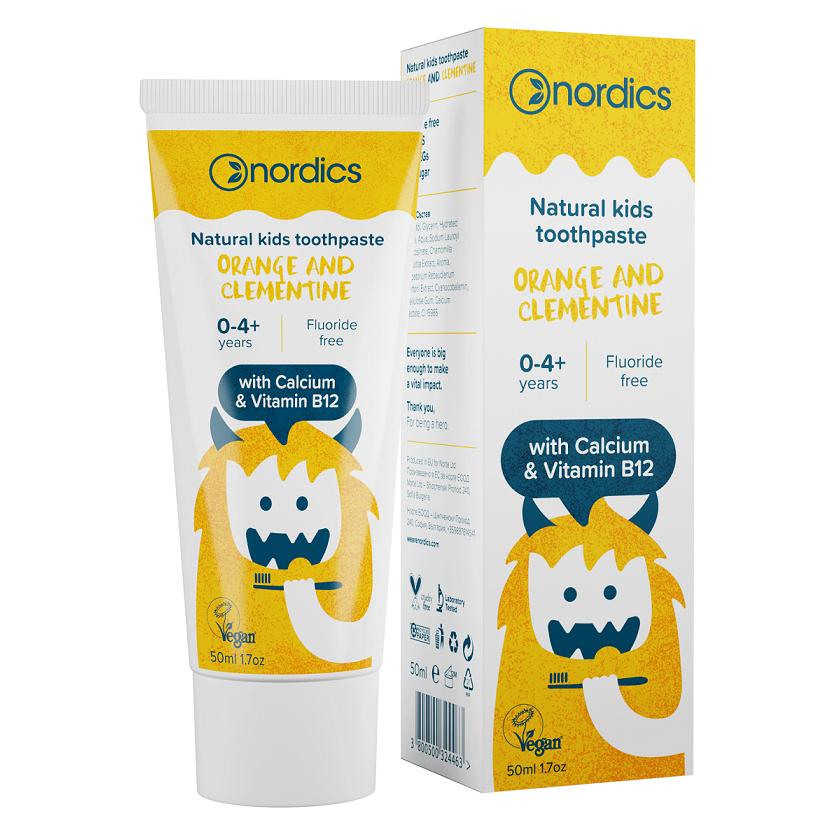 Nordics Natural Kids Toothpaste Orange & Clementine (75 ml) (NORD-060.16)